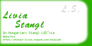 livia stangl business card